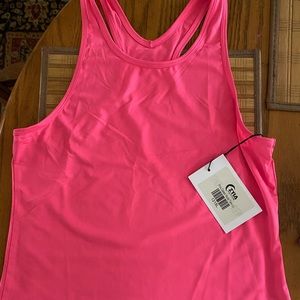 Zyia Pink Classic Racer Tank NWT size Large